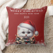 Persoonlijke Kittensintermuts Kerstmis Kussen (Deken)