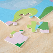 Persoonlijke Kitty Cat Meermin en Vis Vrienden Legpuzzel (Zijkant)