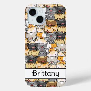 Persoonlijke Kitty Cats iPhone 15 Case