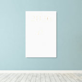 Persoonlijke Klas van 2026 Naam Elegante Kunst Canvas Afdruk (Insitu (Houten vloer))