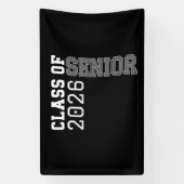 Persoonlijke klas van 2026 senior afstuderen spandoek (Verticaal)