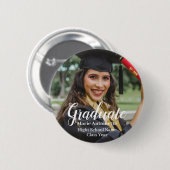 Persoonlijke Klasse Afstudeerfoto Ronde Button 5,7 Cm (Voorkant /achterkant)