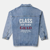 Persoonlijke klasse van 20XX Afstuderen Denim Jacket (Achterkant)