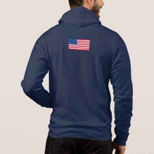 Persoonlijke klassieke Amerikaanse vlag jackgift Hoodie