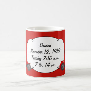 Persoonlijke klassieke babyspeelgoedstatgifts voor koffiemok