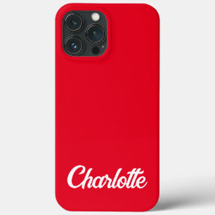 Persoonlijke Klassieke Elegante Monogram Rode iPho Case-Mate iPhone Case