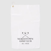 Persoonlijke Klassieke Golfclubnaam Golfhanddoek (Voorkant)