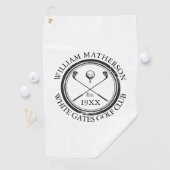 Persoonlijke klassieke golfclubnaam  golfhanddoek (Insitu)