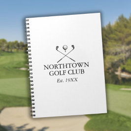 Persoonlijke Klassieke Golfclubnaam Notitieboek