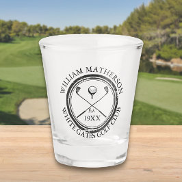 Persoonlijke Klassieke Golfclubnaam Shot Glas