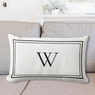 Persoonlijke Klassieke Monogram Initiaal Naam Kussen