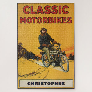 Persoonlijke Klassieke Vintage Motorfiets Verzamel Legpuzzel