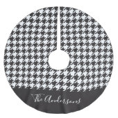 Persoonlijke klassieke zwarte en witte hond kerstboom rok (Voorkant)