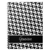Persoonlijke klassieke zwarte en witte hond notitieboek (Voorkant)