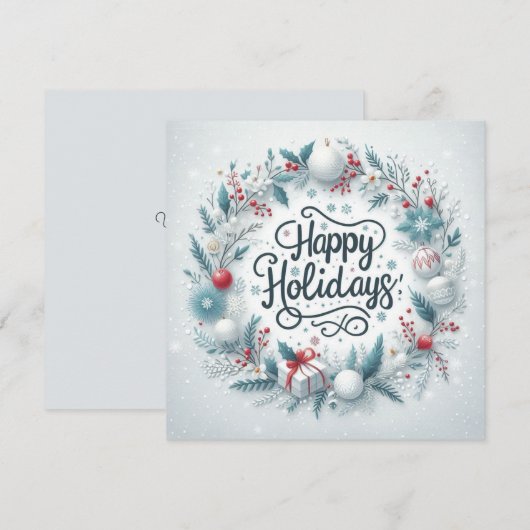 Persoonlijke Klassieker  Feestdagenkaart (Voorkant / Achterkant)