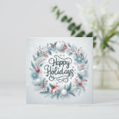 Persoonlijke Klassieker  Feestdagenkaart (Staand voorkant)