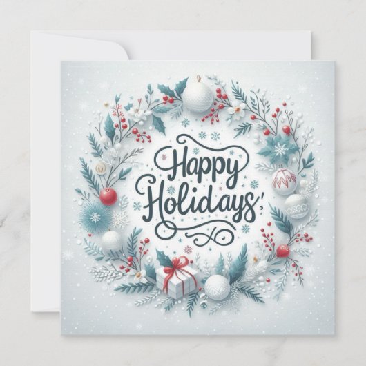 Persoonlijke Klassieker  Feestdagenkaart (Voorkant)