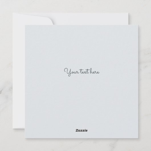 Persoonlijke Klassieker  Feestdagenkaart (Achterkant)