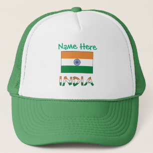 Persoonlijke klassieker met Indiase vlag Trucker Pet