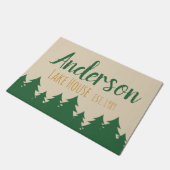 Persoonlijke kleermat voor meer- en ringbomen deurmat (Schuin)