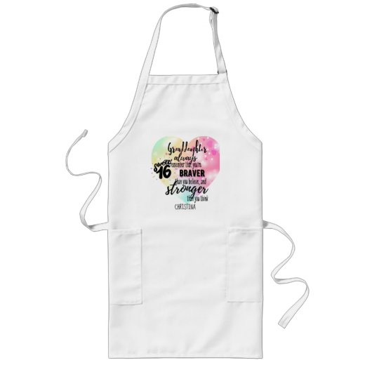 Persoonlijke KLEINDOCHTER Cadeaus | Cute Quotes Le Lang Schort (Voorkant)