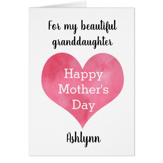 Persoonlijke kleindochter-Moederdag