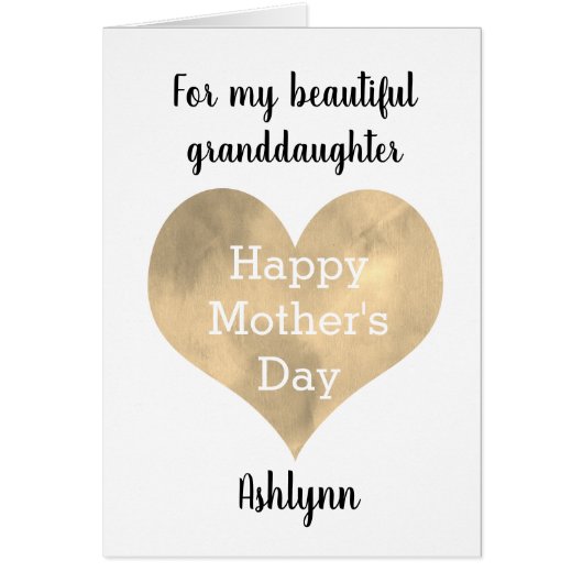 Persoonlijke kleindochter-Moederdag (Voorkant)