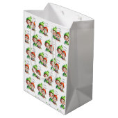 Persoonlijke Kleine Elfen Kerstmis Medium Cadeauzakje (Achterkant Gekanteld)