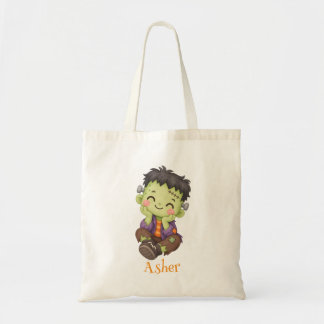 Persoonlijke kleine Frankenstein Halloween-tas Tote Bag