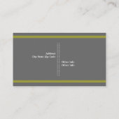 Persoonlijke kleine kok-minimalistisch grijs, wit, visitekaartje (Achterkant)