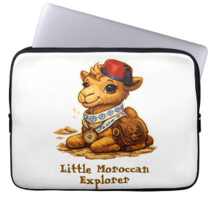 Persoonlijke Kleine Marokkaanse Ontdekkingsreizige Laptop Sleeve