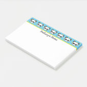 Persoonlijke Kleine Panda's Post-it® Notes (Schuin)