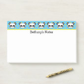Persoonlijke Kleine Panda's Post-it® Notes (Op bureau)