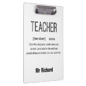 Persoonlijke klemborden met leerkrachtendefinitie (Rechts)