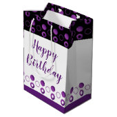 Persoonlijke kleur- en tekstkeuze medium cadeauzakje (Achterkant Gekanteld)