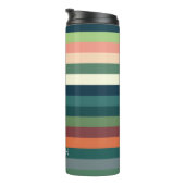 Persoonlijke Kleur Strepen Thermosbeker (Geroteerd rechts)