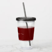 Persoonlijke kleurblok  acryl drinkbeker (Links)