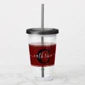 Persoonlijke kleurblok  acryl drinkbeker (Voorkant)