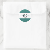 Persoonlijke kleurblokken ronde sticker (Tas)