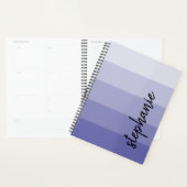 Persoonlijke kleuren blokkeren periwinkle planner (Display)