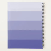 Persoonlijke kleuren blokkeren periwinkle planner (Achterkant)