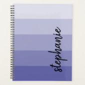 Persoonlijke kleuren blokkeren periwinkle planner (Voorkant)