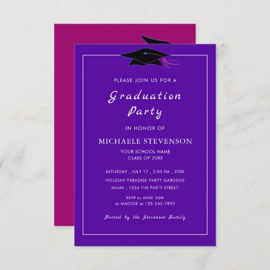 Persoonlijke kleuren en de Uitnodiging van het Afs (Voorkant / Achterkant)