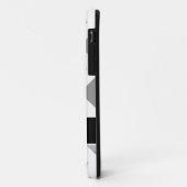 Persoonlijke kleuren en grijze Chevron Case-Mate iPhone Case (Achterkant/links)