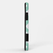 Persoonlijke kleuren en grijze Chevron Case-Mate iPhone Case (Achterkant/rechts)