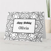 Persoonlijke kleurkaart met kleurplaat (08) kaart (Voorkant)