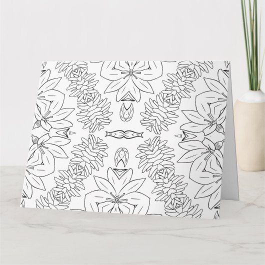 Persoonlijke kleurkaart met kleurplaat (47) kaart (Achterkant)