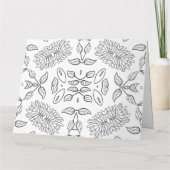 Persoonlijke kleurkaart met kleurplaat (49) kaart (Achterkant)