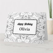 Persoonlijke kleurkaart met kleurplaten (55) kaart (Voorkant)