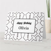 Persoonlijke kleurkaart met tekening (23) kaart (Voorkant)